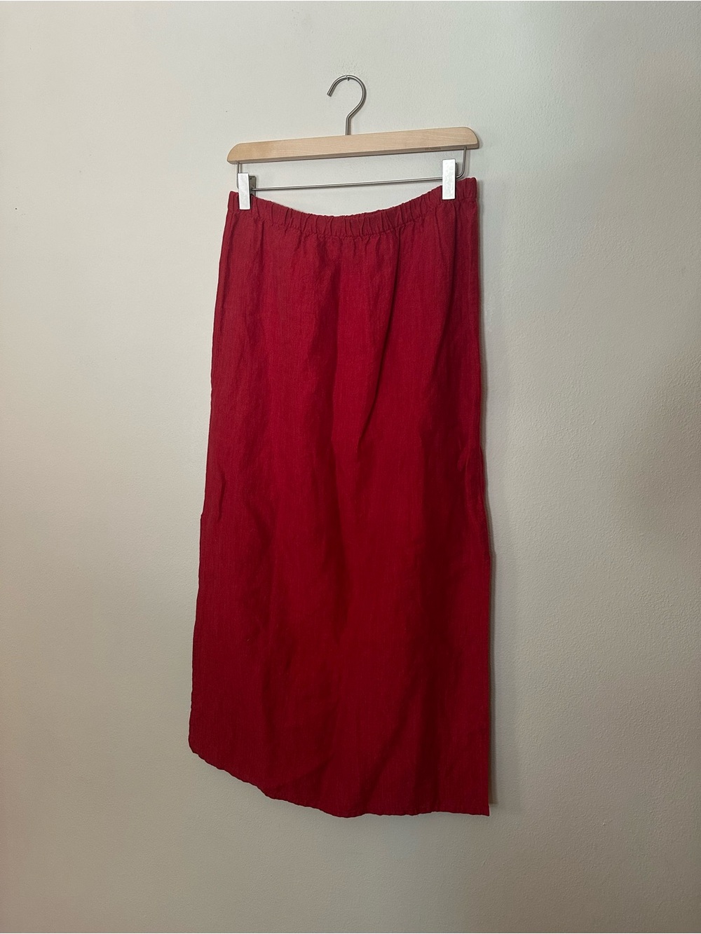 Eileen Fisher linen midi skirt